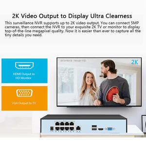 4K 8MP Tuya Vida Inteligente <span class=keywords><strong>16CH</strong></span> 8CH 4CH 5MP POE IP NVR Gravador de Vídeo H.265 Câmera IP <span class=keywords><strong>CCTV</strong></span> Sistema