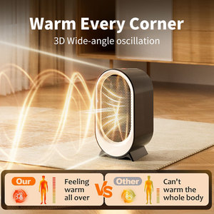 Calentador Eléctrico Portátil de Cerámica PTC, Calentador de Espacio Independiente de Sobremesa, Calentamiento Rápido 800W 1200W para Hogar y Oficina - Product Image 3