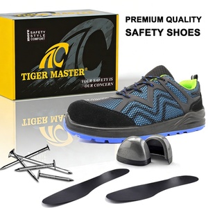 Zapatos de Seguridad Tiger <span class=keywords><strong>Master</strong></span> para Hombre, con Suela de PU Antideslizante, Parte Superior de KPU Ligera, Puntera de Acero Antipinchazos y Antiaplastamiento - Product Image 3