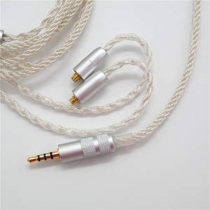 Cable de audio balanceado de 8 hilos de cobre plateado de alta gama de 2,5 mm, cable para auriculares MMCX con interfaces Im A2dc - Product Image 3