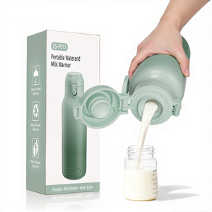 Chauffe-<span class=keywords><strong>biberon</strong></span> portable sans fil rechargeable USB (plastique et métal) 100W pour les voyages en extérieur et l'alimentation de bébé - Product Image 3