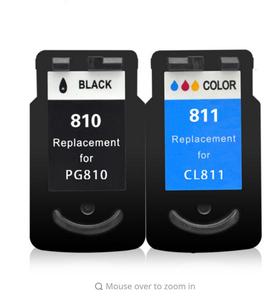 Remanufactured refilled printer ink cartridge for Canon PG-810 811 ink cartridges