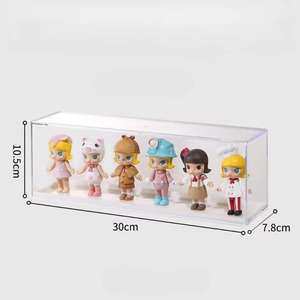 Figurines d'<span class=keywords><strong>action</strong></span> <span class=keywords><strong>Boîte</strong></span> de <span class=keywords><strong>rangement</strong></span> Boîtes d'organisation portables Acrylique Transparent Vitrine empilable Simple Poupée Montrant Armoires - Product Image 6