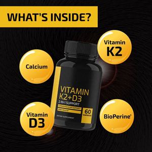 Kapsul Magnesium Meningkatkan Penglihatan 60 Kapsul Suplemen Kesehatan Jantung Mendukung Imunitas Kalsium Vitamin D3 K2 B12 Kapsul Softgel - Product Image 2