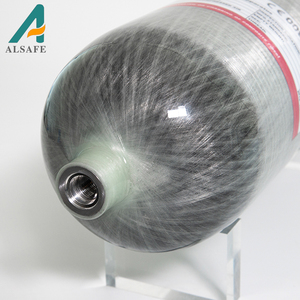 Bombola <span class=keywords><strong>di</strong></span> <span class=keywords><strong>Gas</strong></span> Composita in Fibra <span class=keywords><strong>di</strong></span> Carbonio Avvolta ad Alta Pressione ALSAFE 300 bar 4500 psi 6,8 L - Product Image 4