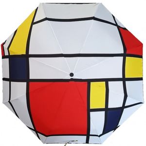 ร่มพับสามตอนเคลือบสีดำอัตโนมัติเต็มรูปแบบ สำหรับแดดและฝน พร้อมพิมพ์ลายตามสั่ง - Product Image 1