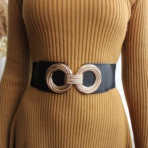 Cinturón ancho elástico para mujer, cinturón elástico Vintage Cinch para vestido, cintura S a talla grande - Product Image 6