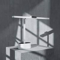 Lampe de bureau LED minimaliste 24W, CRI 95 élevé, protection des yeux, contrôle tactile, intensité réglable, 3 températures de couleur, pliable, minuterie, lampe de lecture