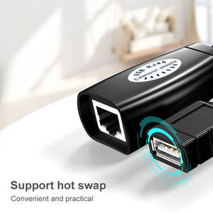 Farsince ชุดอุปกรณ์ต่อพ่วง USB RJ45,ตัวต่อสาย USB 2สำหรับสาย Lan <span class=keywords><strong>Cat6</strong></span> Cat5 - Product Image 5