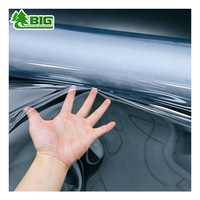 Rollo de Película de PVC Transparente Boligao, Lámina de Plástico Flexible de Alta Transparencia para Cubierta de Mesa, Embalaje Industrial
