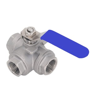 Half Inch Three Way Stainless Steel Ball with PTFE <b>Sealing</b> for High Temperature Industrial Water Applications - Product Image 5