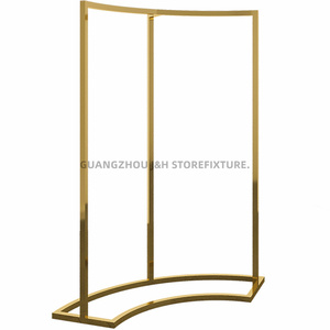 منتج جديد من الفولاذ المقاوم للصدأ رف ملابس معلق ذهبي للملابس من التيتانيوم - Product Image 5