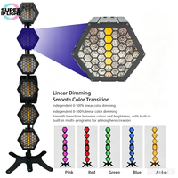 Lumière rétro LED hexagonale verticale à 6 yeux haute luminosité, couleur RGBW complète, stroboscope, contrôle DMX512, IP20, DJ, bar, KTV, club