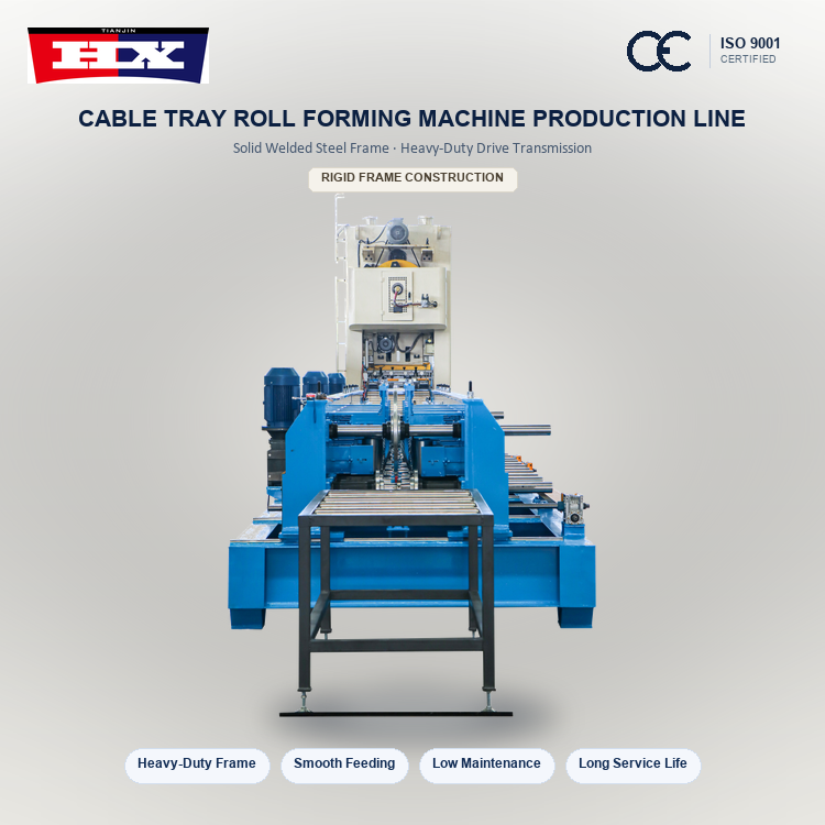 High Speed Galvanized Steel Roof Cable Tray Manufacturing Machine with ...