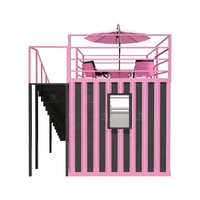 Conteneur de magasin pop-up mini 10FT 20FT, bar pliable, maison modulaire Iparwa CP4, structure en acier, design moderne, garantie 1 an, en promotion