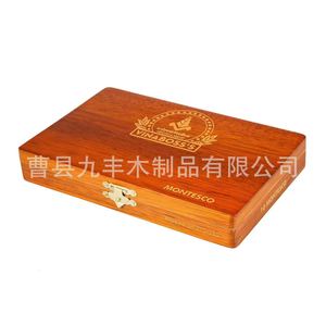 Boîte à cigares Montesco 55 en bois massif avec couvercle, humidor anti-humidité pour usage domestique - Product Image 3