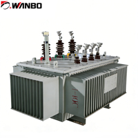 Transformateur de distribution d'énergie triphasé Wanbo-63 50KVA-500KVA à montage sur bureau avec topologie de surtension à noyau de ferrite