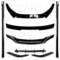 Haosheng Accessoires de voiture modifiés Kits de carrosserie en plastique noir brillant pour VW Lavida XR Volkswagen Virtus 2023 +.