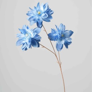 Fleur artificielle de dahlia bleue Greenway, branche unique, pour décoration de mariage, hôtel, accessoire de photographie - Product Image 1