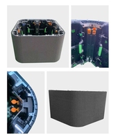 Nouvel écran LED incurvé 500x500mm à 90 degrés, panneau LED de location, épissure sans soudure, mur vidéo LED incurvé