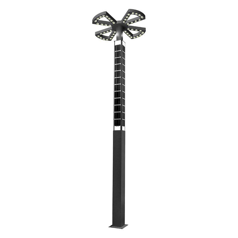 Gebosun 2024 New Hexagonal Solar Street Landscape Light High Quality Outdoor Park Villa Lamp Led Solar Garden Street Lights