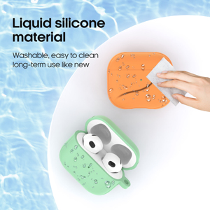 Einfarbige Silikon hülle für Apple für Airpods 1 2 3 4 Pro und neu für Apple <span class=keywords><strong>Aripods</strong></span> Pro 2 Robuste Kopfhörer tasche - Product Image 4