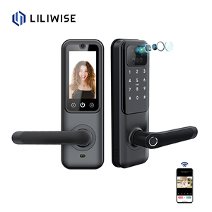 Liliwise Manufacturers Wood Door Smart Lock 3 in 1 Hd Screen Airbnb Digital Door Lock 3D Face Recognition Smart Lock With <b>Camera</b> - Product Image 4