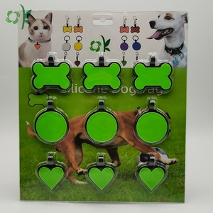 Hot bán 9 miếng trong 1 bộ hình dạng khác nhau cá nhân Silicone Dog ID thẻ tên biểu tượng tùy chỉnh Pet tag - Product Image 2