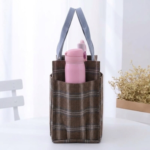 Sac fourre-tout imperméable grande capacité sur mesure OEM ODM avec plusieurs poches latérales pour bouteilles, doublure TC ou en feuille d'aluminium, idéal pour les trajets quotidiens ou comme sac à lunch - Product Image 5