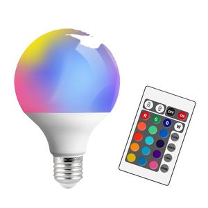 Ampoule à économie d'énergie personnalisée E27 ampoule <span class=keywords><strong>led</strong></span> E27 9w <span class=keywords><strong>LED</strong></span> télécommande ampoule à changement de couleur - Product Image 1