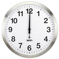 Jam dinding wi-fi cerdas, jam dinding rumah Quartz ruang tamu minimalis Modern, jam sinkronisasi waktu otomatis WIFI cerdas