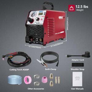 Découpeur <span class=keywords><strong>plasma</strong></span> à arc pilote sans contact HONE 110V/220V 50A avec une profondeur de coupe maximale de 20 mm, soudage numérique IGBT 2T/4T - Product Image 4