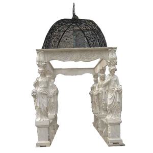 Piedra <span class=keywords><strong>de</strong></span> mármol Natural espeleología jardín línea pérgola gazebo para venta - Product Image 2