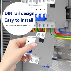 Wzoodq B5-63 thu nhỏ ngắt mạch MCB Din Rail 6A 10A 16A 32A 40A 63A 1P 2P <span class=keywords><strong>3P</strong></span> 4P chuyển đổi không khí - Product Image 5