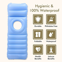 Nouveau matelas gonflable en PVC floqué pour la maternité, tapis de yoga gonflable pour femmes enceintes, matelas flottant pour femmes enceintes