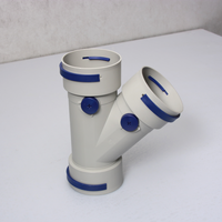 Connecteur de conduit en PE en forme de Y pour la ventilation d'air frais et les systèmes de distribution d'air CVC