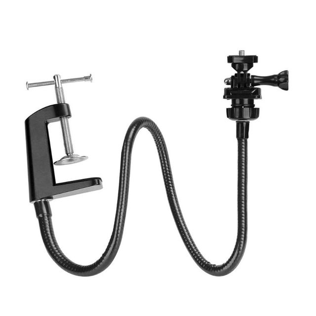 KAMPHO Camera Clamp Bracket Flexible Logitech Webcam Camera Bracket Gooseneck Holder for Webcam Brio 4K C925e With Desk Jaw