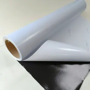 PVC Vinyl Waterproof Printable Self-adhesive Vinyl Roll With Removable Black Adhesive