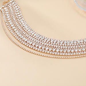 Kaimei 2026 модные ювелирные изделия с несколькими бриллиантами Экологичное ожерелье женское колье свадебное ожерелье с кристаллами аксессуары - Product Image 4