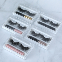 Propre Marque 8d 6 Aimant Cils Magnétiques Cils De Marque Privée 3d Faux Cils Magnétiques avec L'eye-Liner