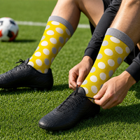 Chaussettes de football respirantes et anti-humidité pour l'entraînement, avec talon et orteils renforcés