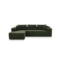 Tissu moderne de compression à haute densité de luxe pour salon ensemble de canapé-lit modulaire comprimé emballé sous vide mobilier de maison