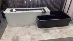 Fontaine personnalisée de grande taille pour intérieur et extérieur, en acier inoxydable, sculpture d'eau circulaire à rideau de pluie - Product Image 6