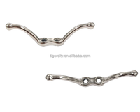 Attache-cordes en fonte nickelée, couleur argent, durable, éco-responsable, moderne, accessoire de buanderie