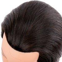 Têtes de mannequin d'entraînement pour hommes en cheveux humains 100% en gros, barbe pour coiffeur