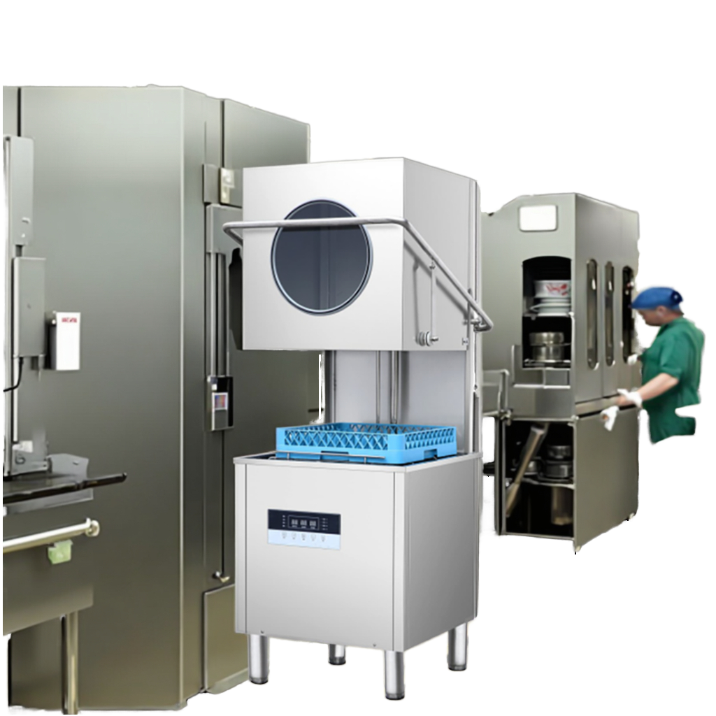 High Temperature Disinfection Freestanding Stainless Steel Smart Commercial Dishwasher for Hotel Catering Busy Kitchen