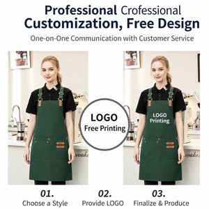 Ergonomic Reusable Sleeveless Chef Bib Durable Stylish Multi-Pocket <b>Apron</b> Stain-Resistant Canvas High Thermal Use Breathable - Product Image 6