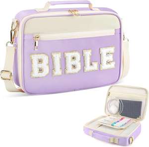 Housse de livre imperméable grande capacité personnalisée, sac de rangement portable pour Bible avec bandoulière réglable - Product Image 2