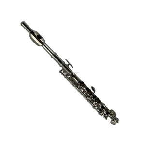 SEASOUND Flauto <span class=keywords><strong>Ottavino</strong></span> Professionale in Do Best-Seller JYPC202N con 16 Chiavi, Corpo in Cupronickel NICHELATO e Custodia in Pelle, Do Chiuso - Product Image 3