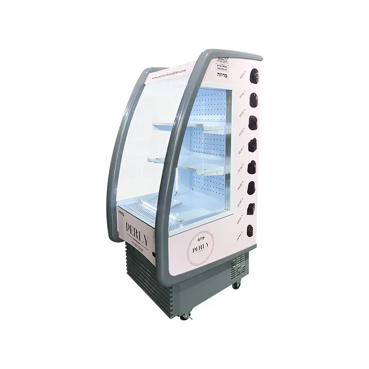 Meisda 330L réfrigérateur d'exposition de gâteaux en plein air design exclusif avec rideau avant